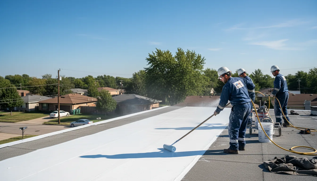 Commercial roof coating in Rougemont, NC near me